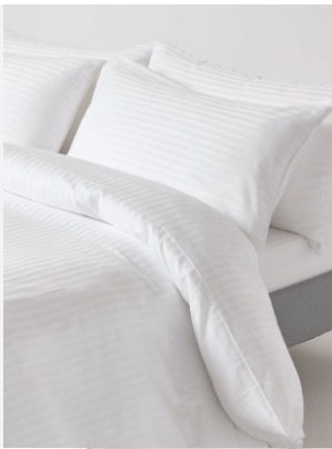 Підковдра ВІН САН 185х215 см., 100% бавовна, сатин-страйп, 1х1, 140 г/м2, 250TC, біла